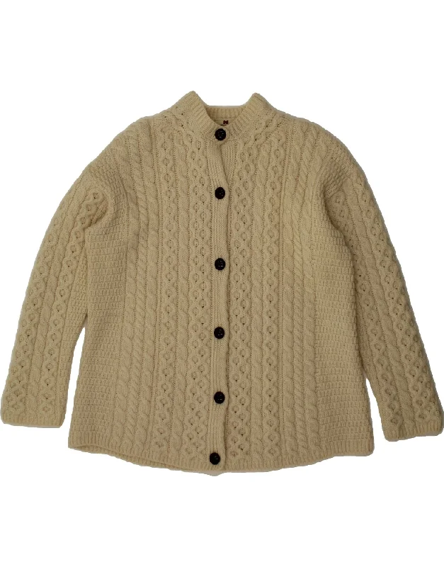 Season Finale Sale CARRAIG DONN Womens Cardigan Sweater UK 20 2XL Off White New Wool