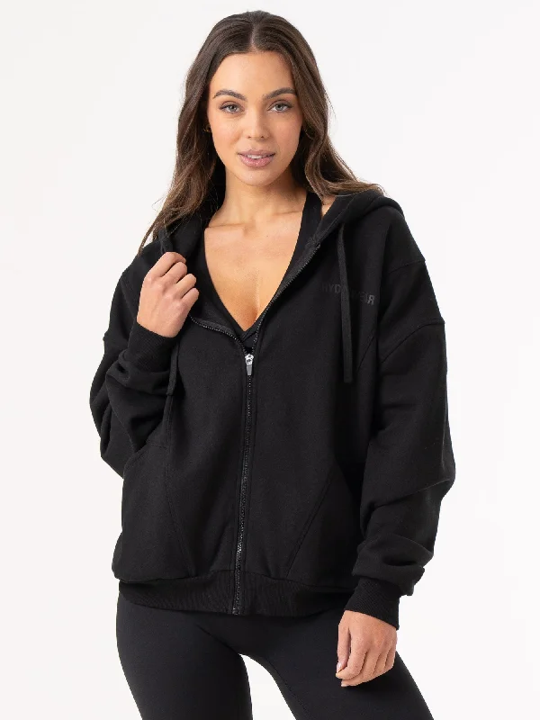 One-DAY Sale Unisex Track Jacket - Black