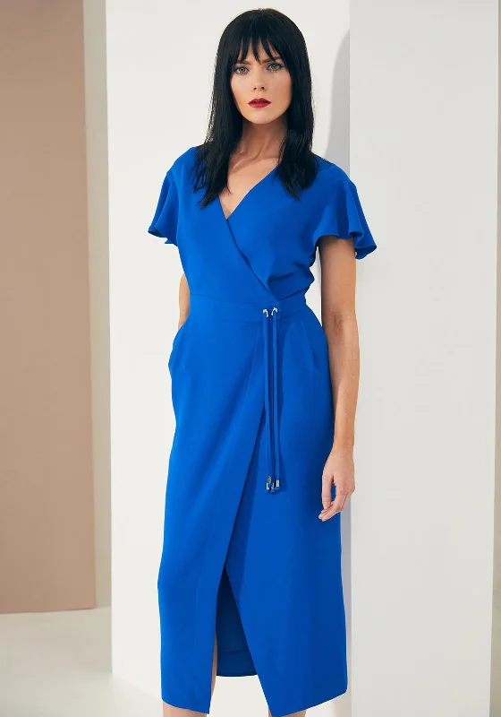 Savings Galore Kate Cooper Maxi Wrap Dress, Royal Blue