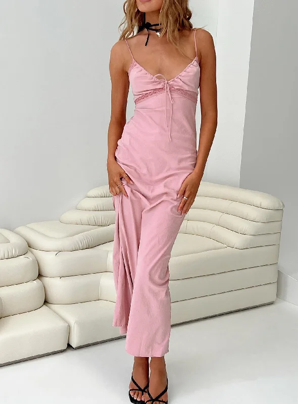 Early Bird Discount Emily Maxi Dress Gin Fizz Pink