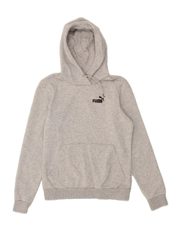 Limited Time Discount PUMA Womens Hoodie Jumper UK 10 Small Grey Cotton