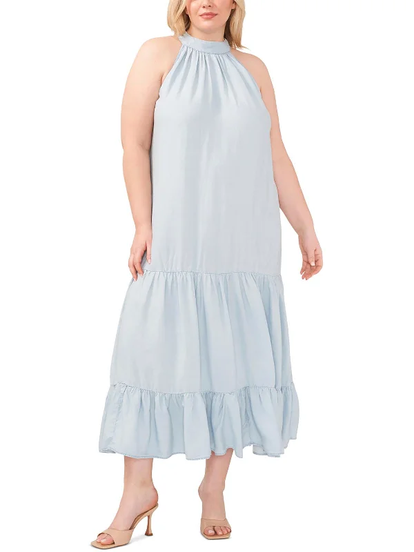 Deep Discounts Plus Womens Bow Back Long Maxi Dress
