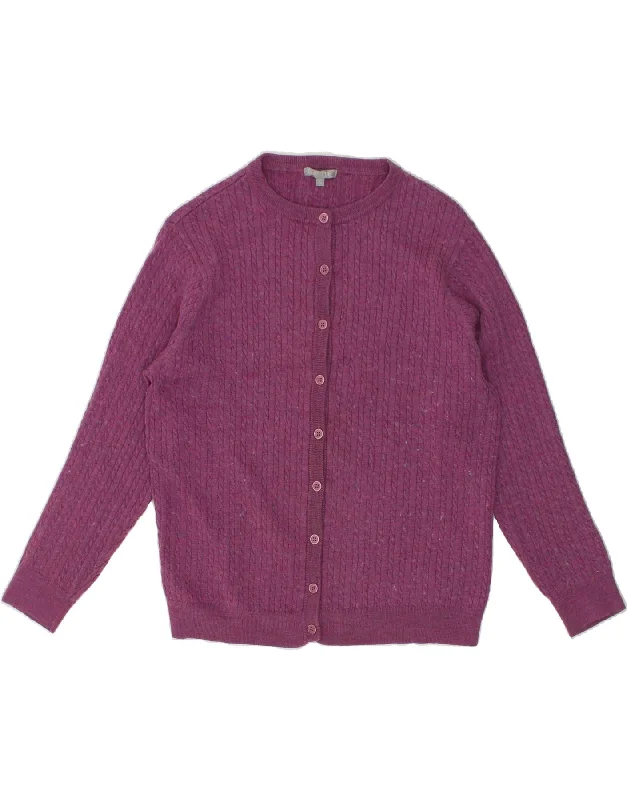 Get It Before It’s Gone VINTAGE Womens Cardigan Sweater IT 46 Large Purple New Wool