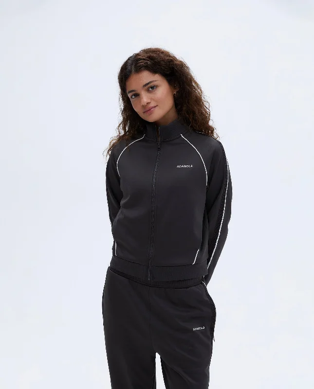 Inventory Reduction Jersey Track Jacket - Coffee Bean