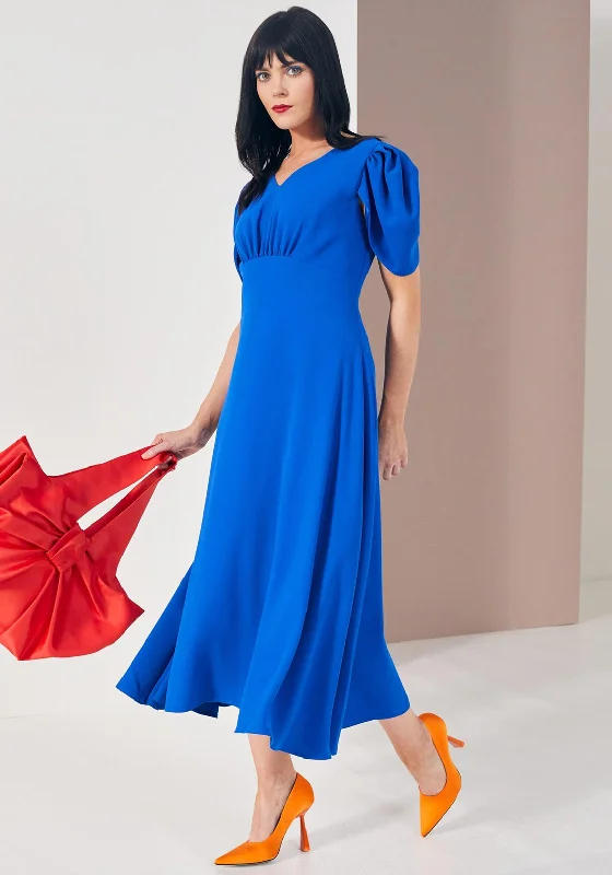 Price Rollback Kate Cooper Dome Waist Maxi Dress, Royal Blue