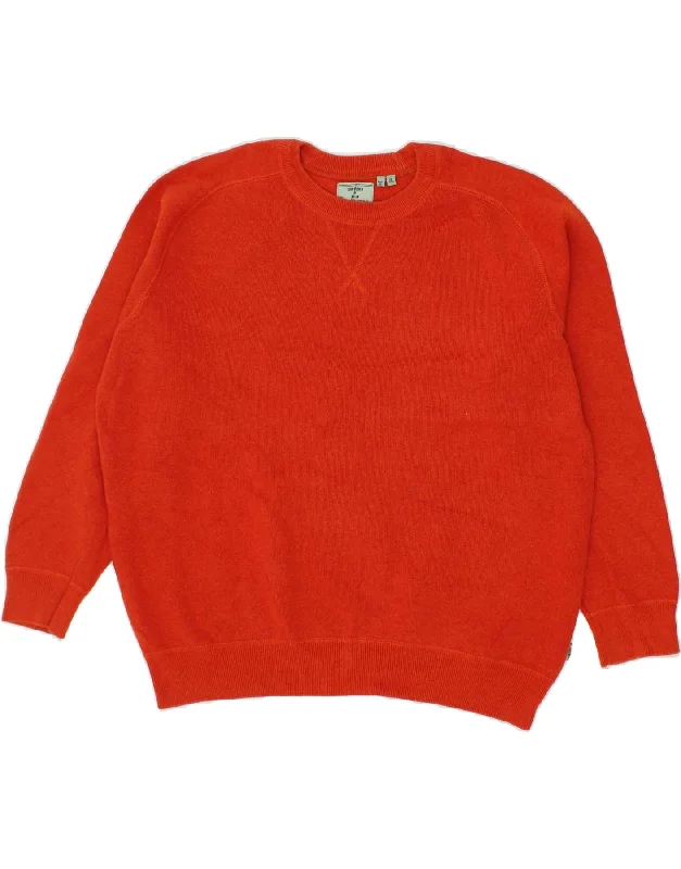 Can't Be Beat SUPERDRY Womens Oversized Crew Neck Jumper Sweater UK 18 XL Orange Cotton Can't Be Beat SUPERDRY Womens Oversized Crew Neck Jumper Sweater UK 18 XL Orange Cotton