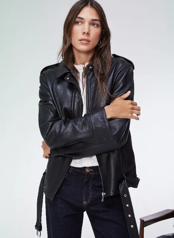 Sale Event Adelinda Leather Bomber