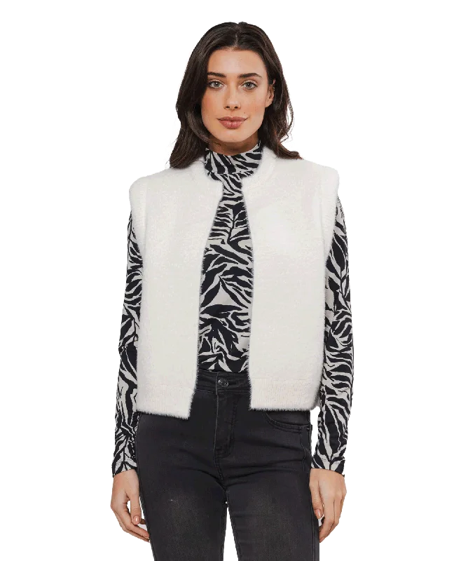 Best Bargains Lison Waistcoat - White
