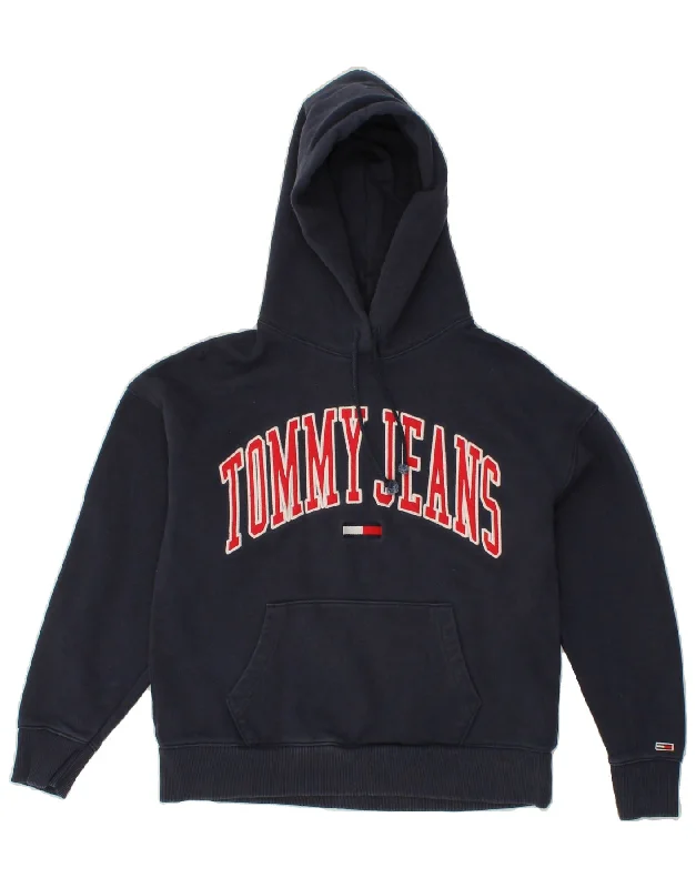 Price Drop Alert TOMMY HILFIGER Womens Graphic Hoodie Jumper UK 10 Small Navy Blue Cotton Price Drop Alert TOMMY HILFIGER Womens Graphic Hoodie Jumper UK 10 Small Navy Blue Cotton