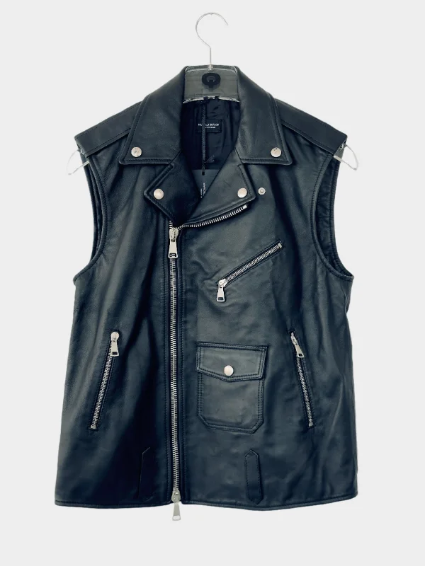 Hurry In Leather Gilet