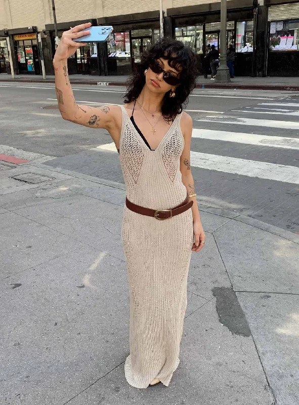 Clearance Sale Carrera Maxi Dress Beige