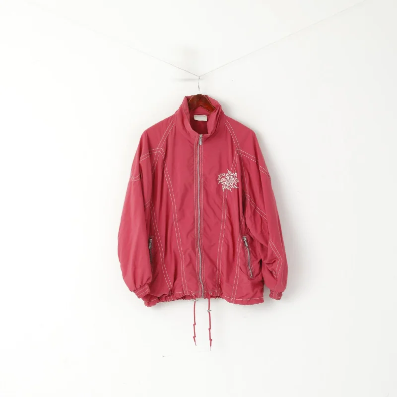 Limited Stock Killtec Women 40 12 M Bomber Jacket Pink Vintage Sport Nylon Blend Top