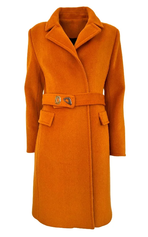 Hurry In Belted Wool Blend Coat