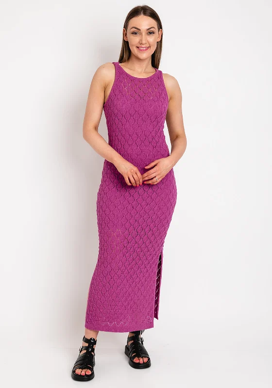 Vero Moda Evelyn Crochet Maxi Dress, Dahlia Mauve