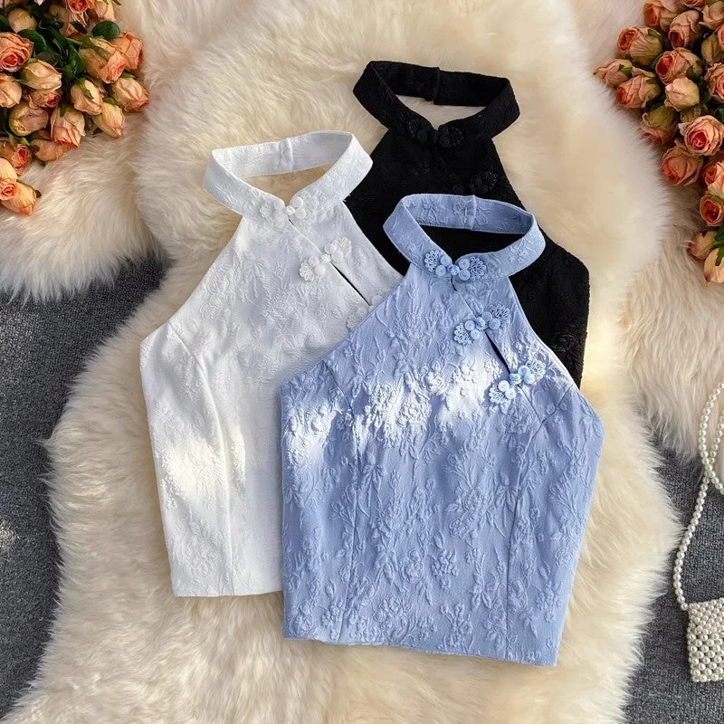 Clearance Sale halter neck small vest women's tube top top     S4113