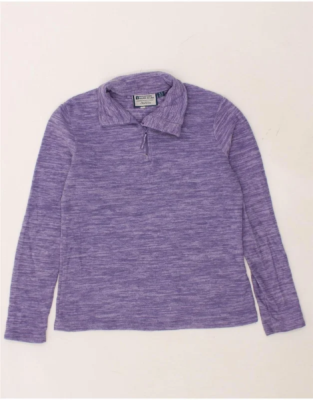 Savings Bonanza MOUNTAIN WAREHOUSE Womens Zip Neck Fleece Jumper UK 10 Small Purple