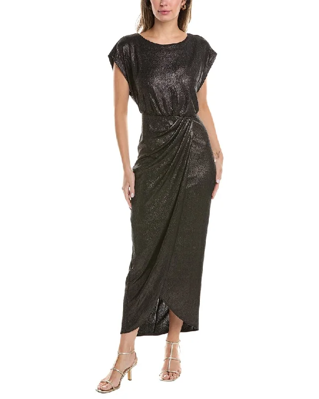 Act Now Maggy London Cap Sleeve Midi Dress