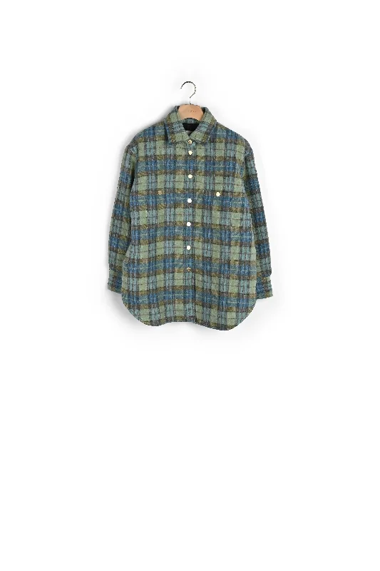 Mega Sale Manteau surchemise en laine à carreaux