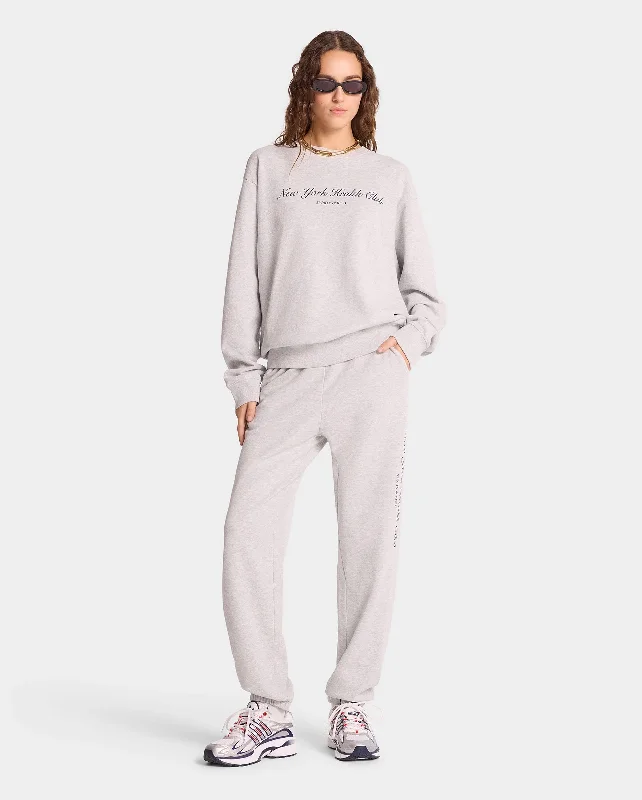 Can't Be Beat NY HEALTH CLUB CREWNECK / HEATHER GRAY NAVY