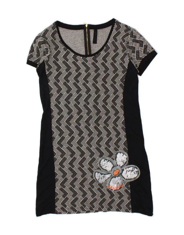 Major Savings DESIGUAL Womens Jumper Dress UK 18 XL Grey Chevron