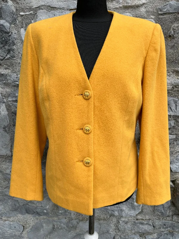 Deal Explosion 80s yellow woolly jacket uk 12