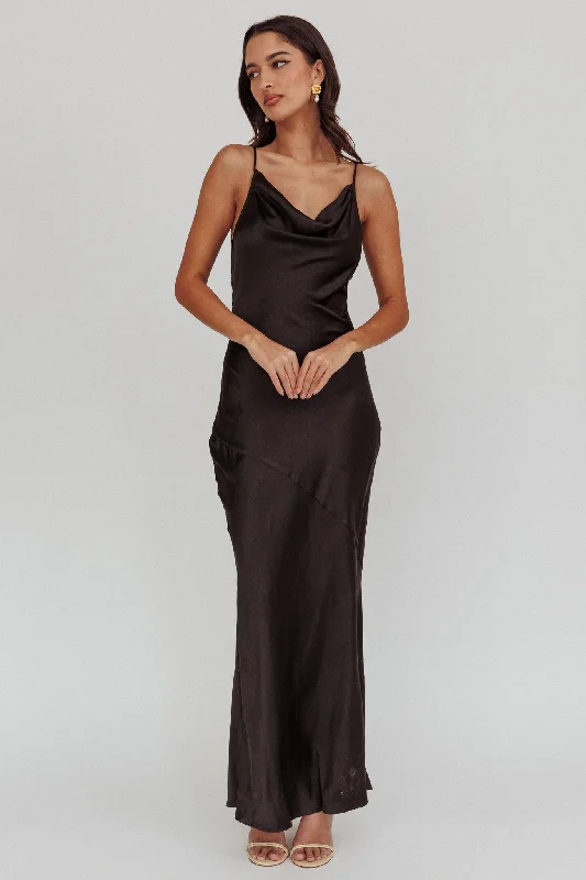 Bargain Prices Noreen Cut-Out Back Maxi Dress Black