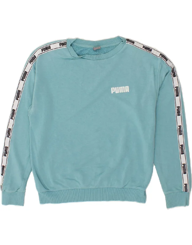 Buy Now PUMA Womens Graphic Sweatshirt Jumper UK 16 Large Blue