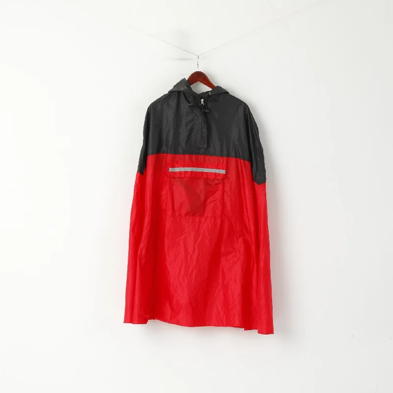 Reduced Prices Crivit Sports Women One Size Raincoat Poncho Red Hooded Bike Outdoor Cape Reduced Prices Crivit Sports Women One Size Raincoat Poncho Red Hooded Bike Outdoor Cape