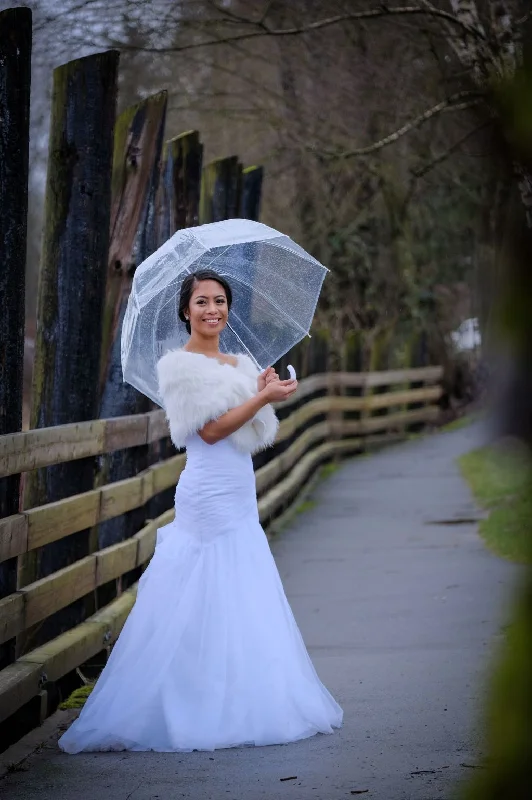 Amazing Deals David's Bridal Strapless Mermaid Tulle