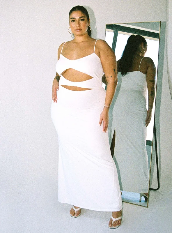 Price Reduction Maci Maxi Dress White Curve