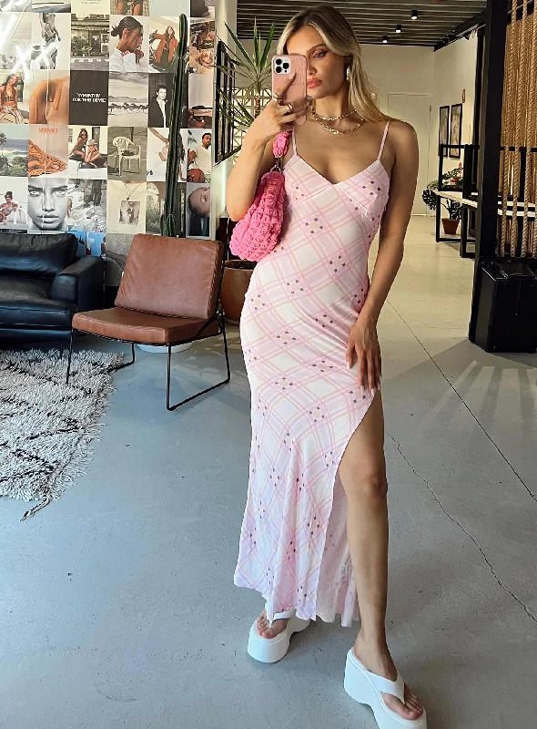 Super Deal Amity Maxi Dress Pink Multi