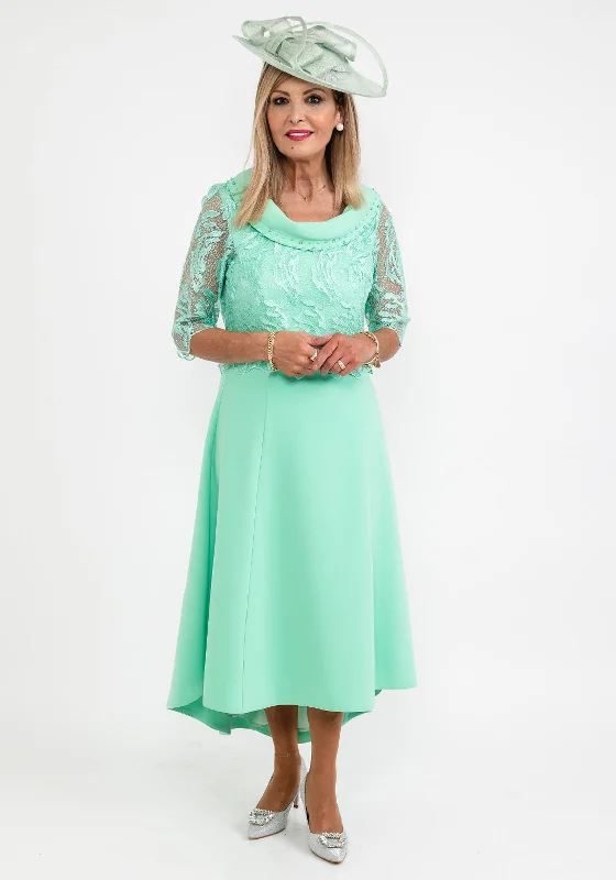 Lizabella Lace Bolero & Dress Two Piece, Mint