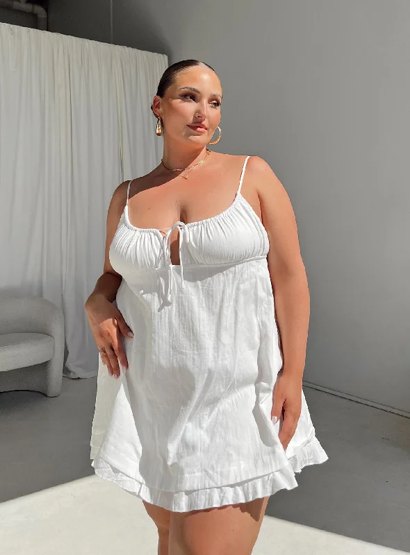 Super Sale Empress Of Love Mini Dress White Curve