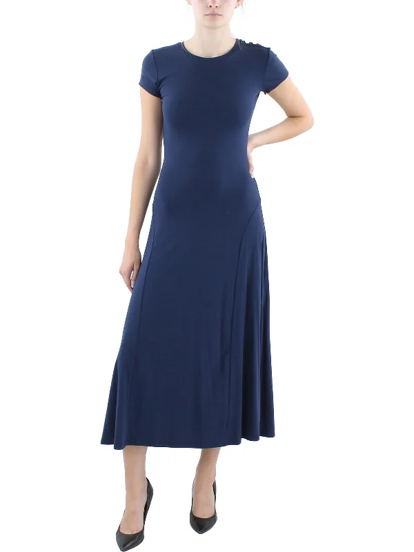Inventory Reduction Womens Knit Slit T-Shirt Dress