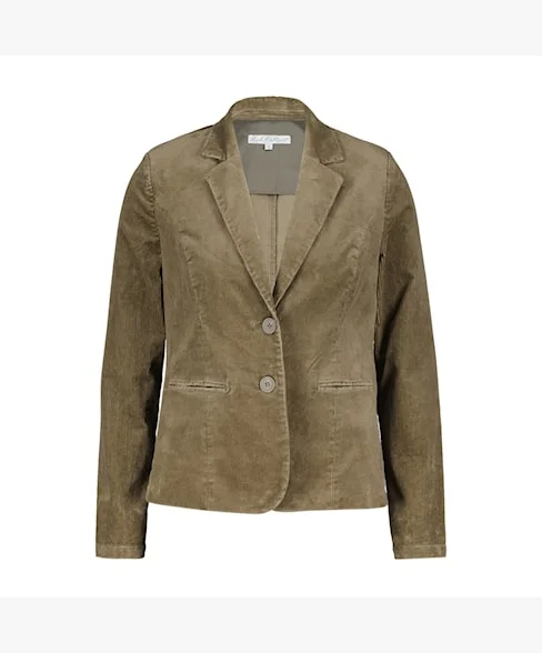 Friends and Family Sale Red Button Babs Cord Blazer - Olive
