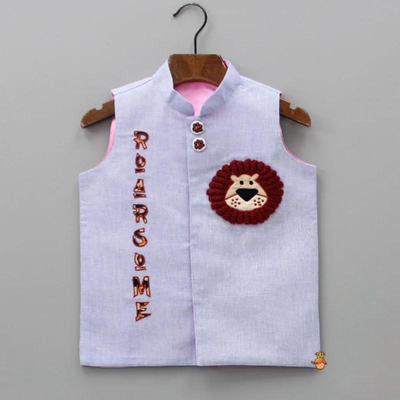 Price Reduction Pre Order: Jacket With Animal Embroidered Patch Work