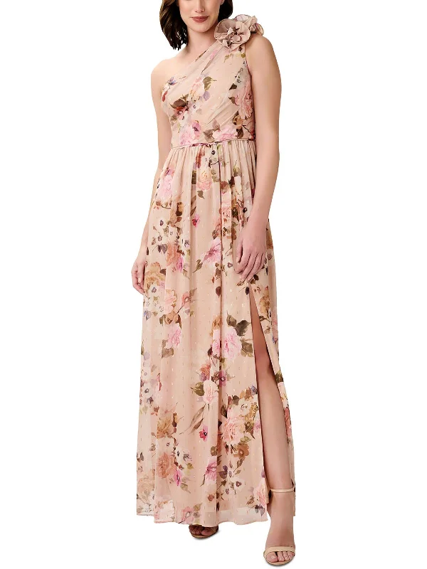 Buy More, Save More Womens Full Length One Shoulder Maxi Dress