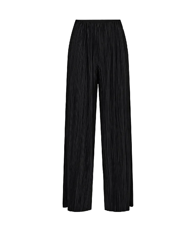 Get It Before It’s Gone Nucassy Plisse Trouser - Black