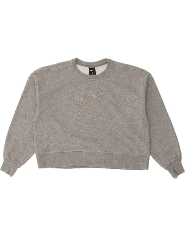 Super Savings NIKE Womens Oversized Crop Graphic Sweatshirt Jumper UK 14 Medium Grey Super Savings NIKE Womens Oversized Crop Graphic Sweatshirt Jumper UK 14 Medium Grey