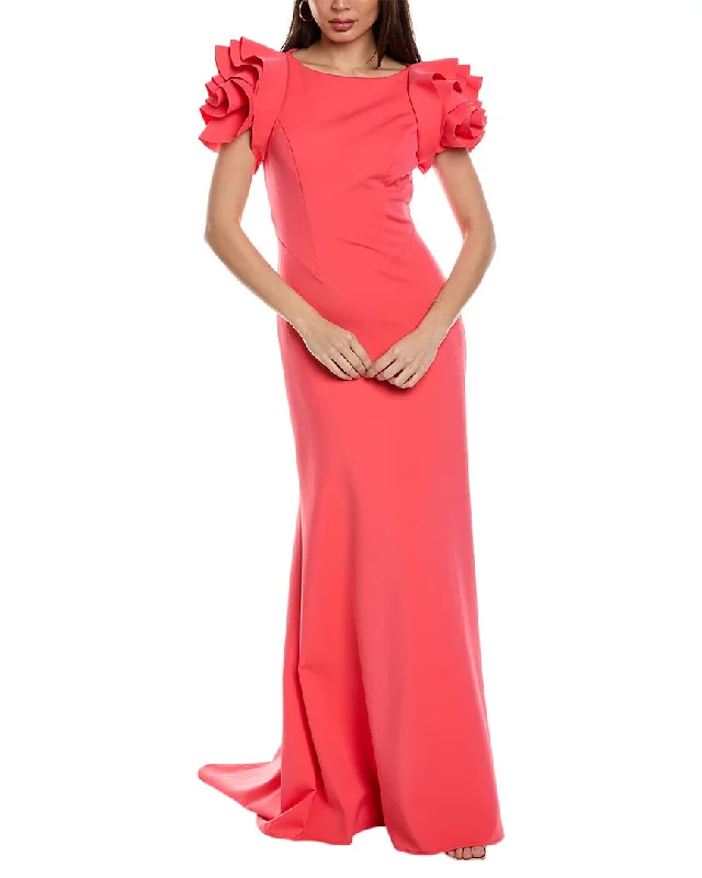 Extra Savings Rene Ruiz Rosette Sleeve Gown