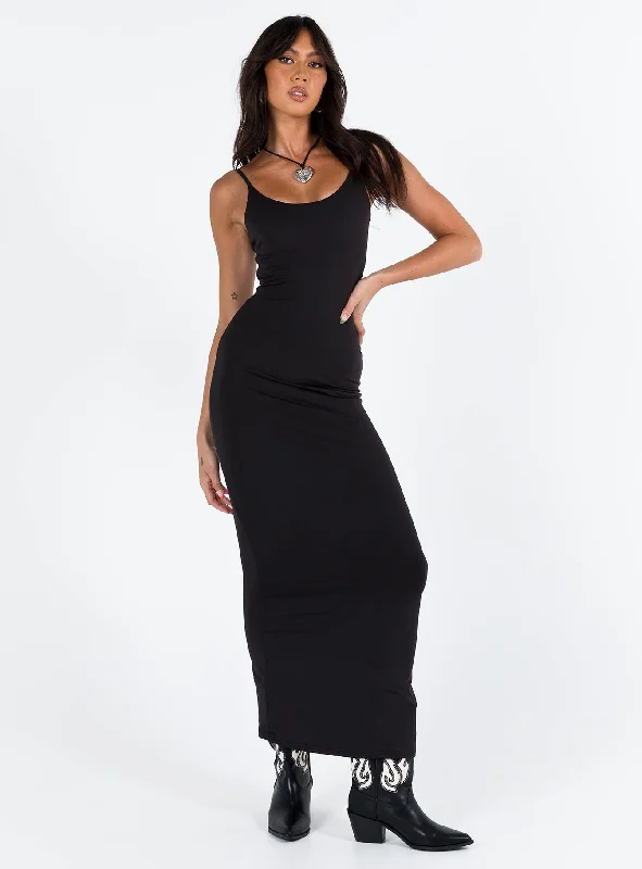 Super Sale Riana Maxi Dress Black