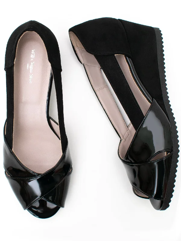 Crazy Deals Peep Toe Wedges