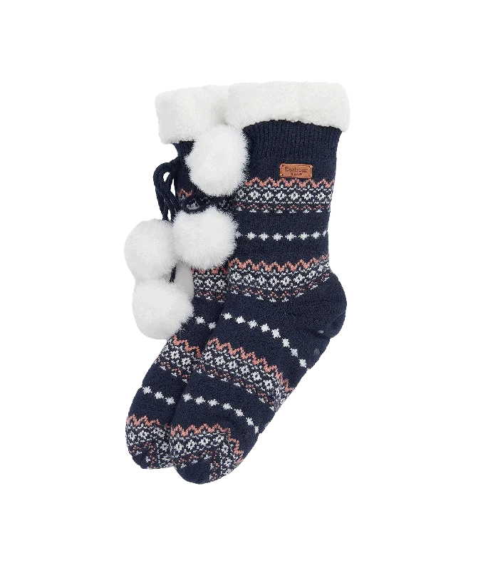 Price Slash Fairisle Lounge Socks - Multi
