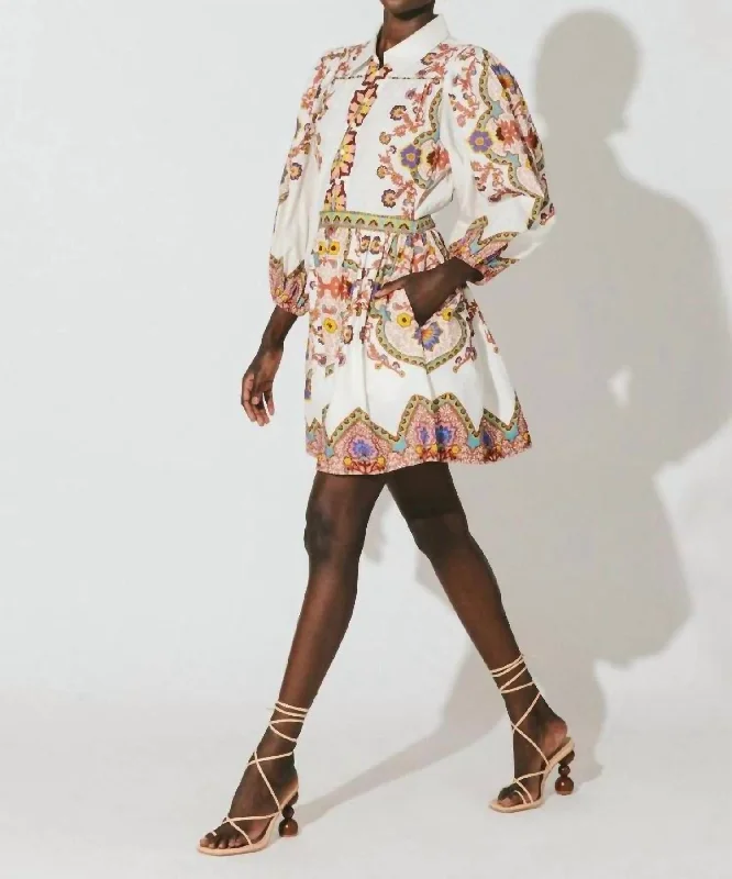 Blowout Sale Leigh Mini Dress In Lagos Print