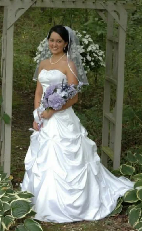 Season Finale Sale David's Bridal Strapless Sweetheart Ball Gown