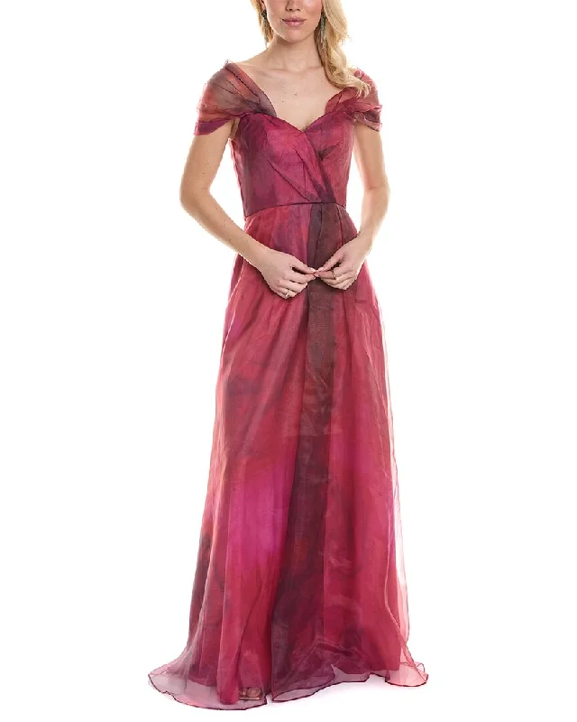 Shop and Save Rene by Rene Ruiz Collection Off-The-Shoulder Organza Gown
