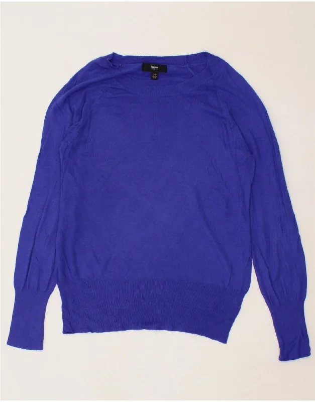 MOSSIMO Womens Boat Neck Jumper Sweater UK 18 XL Blue Nylon