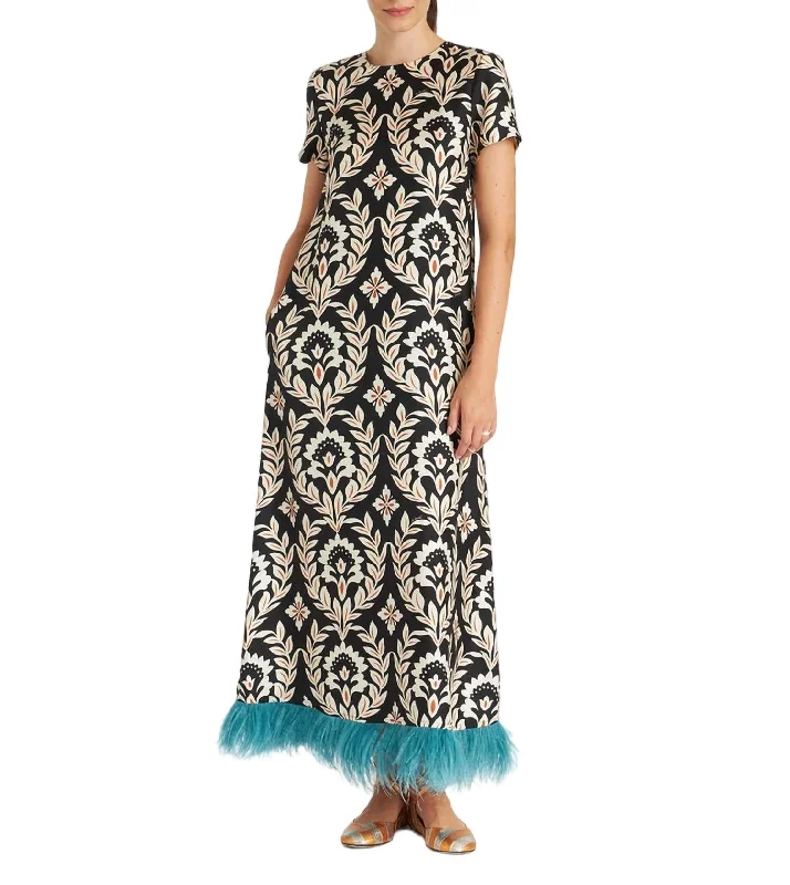 Special Discount Swing Feathers Dress In Ghirlanda