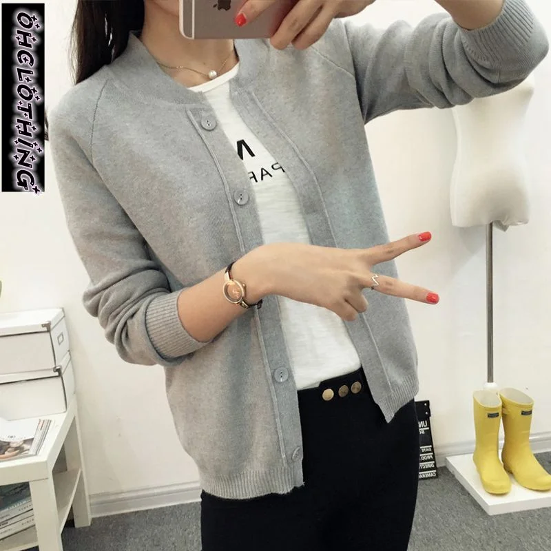 Unbeatable Prices OHCLOTHING New spring summe 2019 female knit cardigan sweater coat short female a little shawl knitted jacket female 12 color