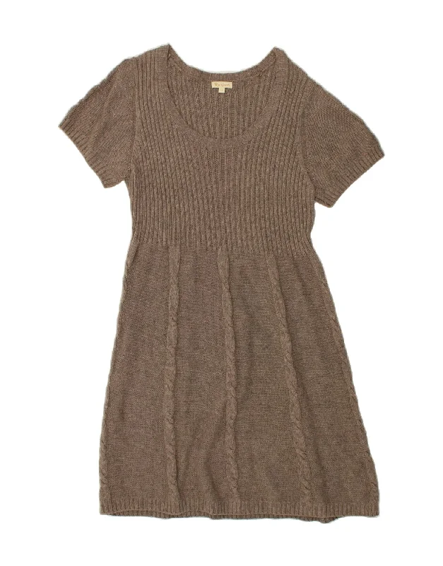 Today’s Deal MONSOON Womens Jumper Dress UK 18 XL Grey Cotton